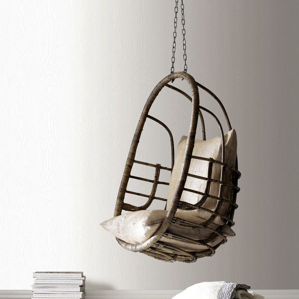 Cypress White and Pearl Wallpaper