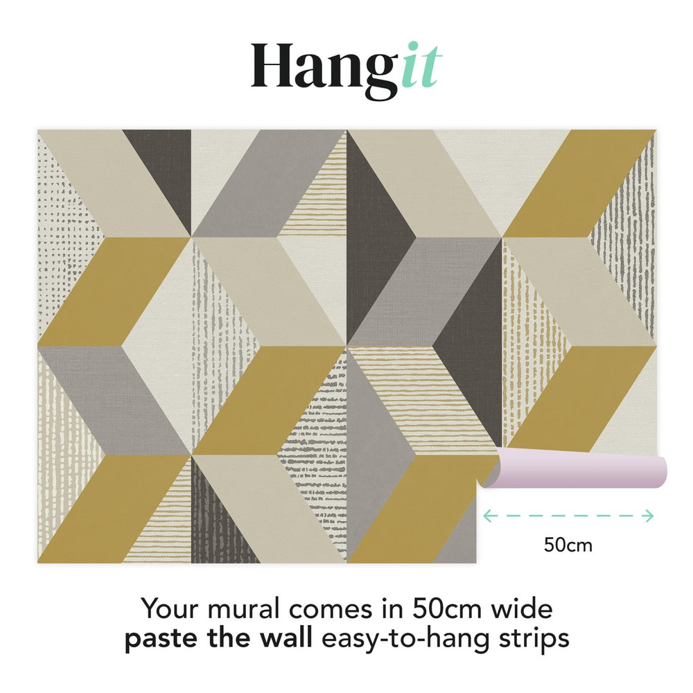 Tribal Geo Yellow Bespoke Mural