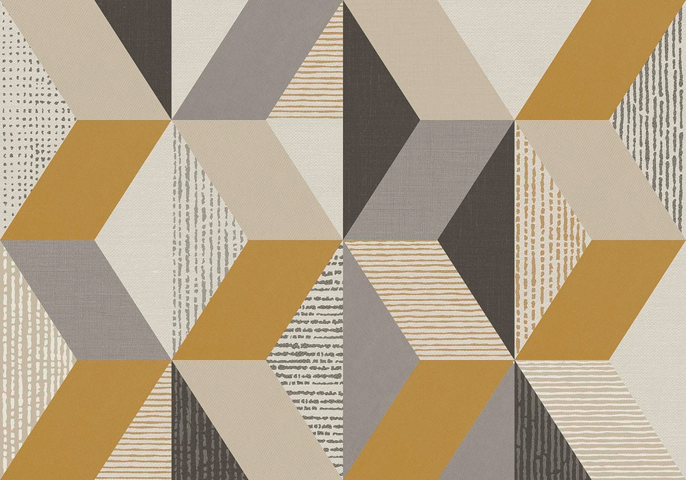 Tribal Geo Yellow Bespoke Mural