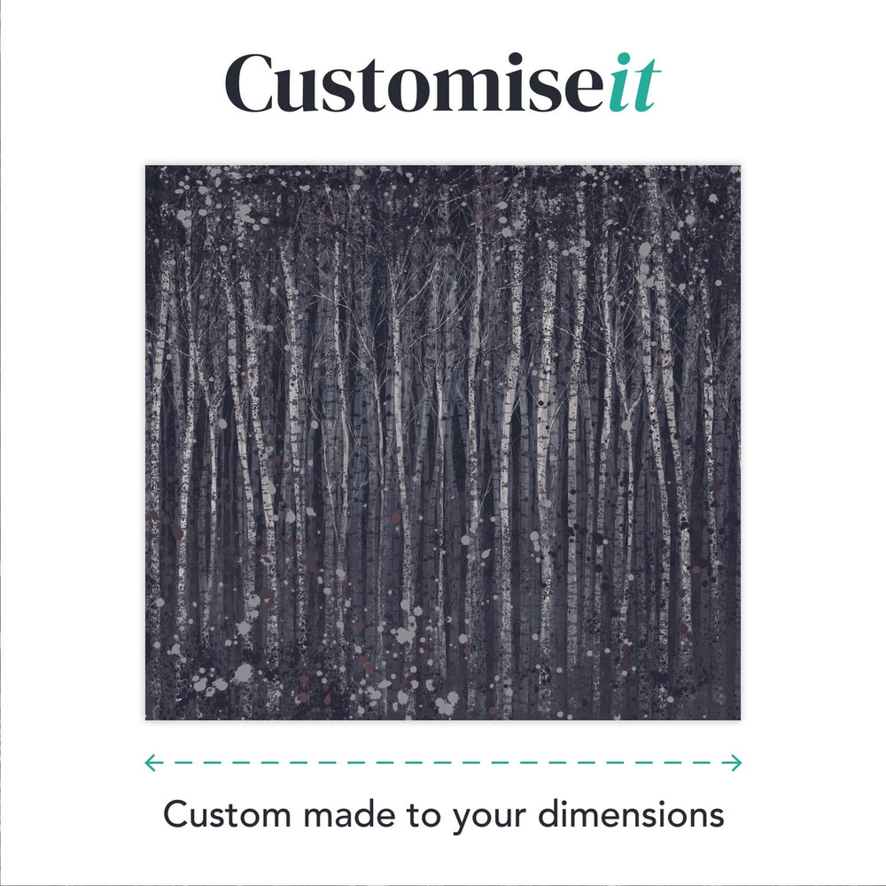 Painterly Woods Navy Bespoke Mural