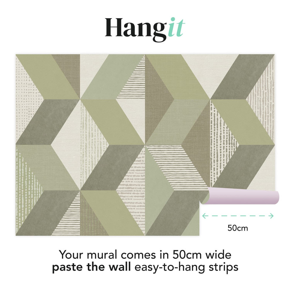 Tribal Geo Sage Bespoke Mural