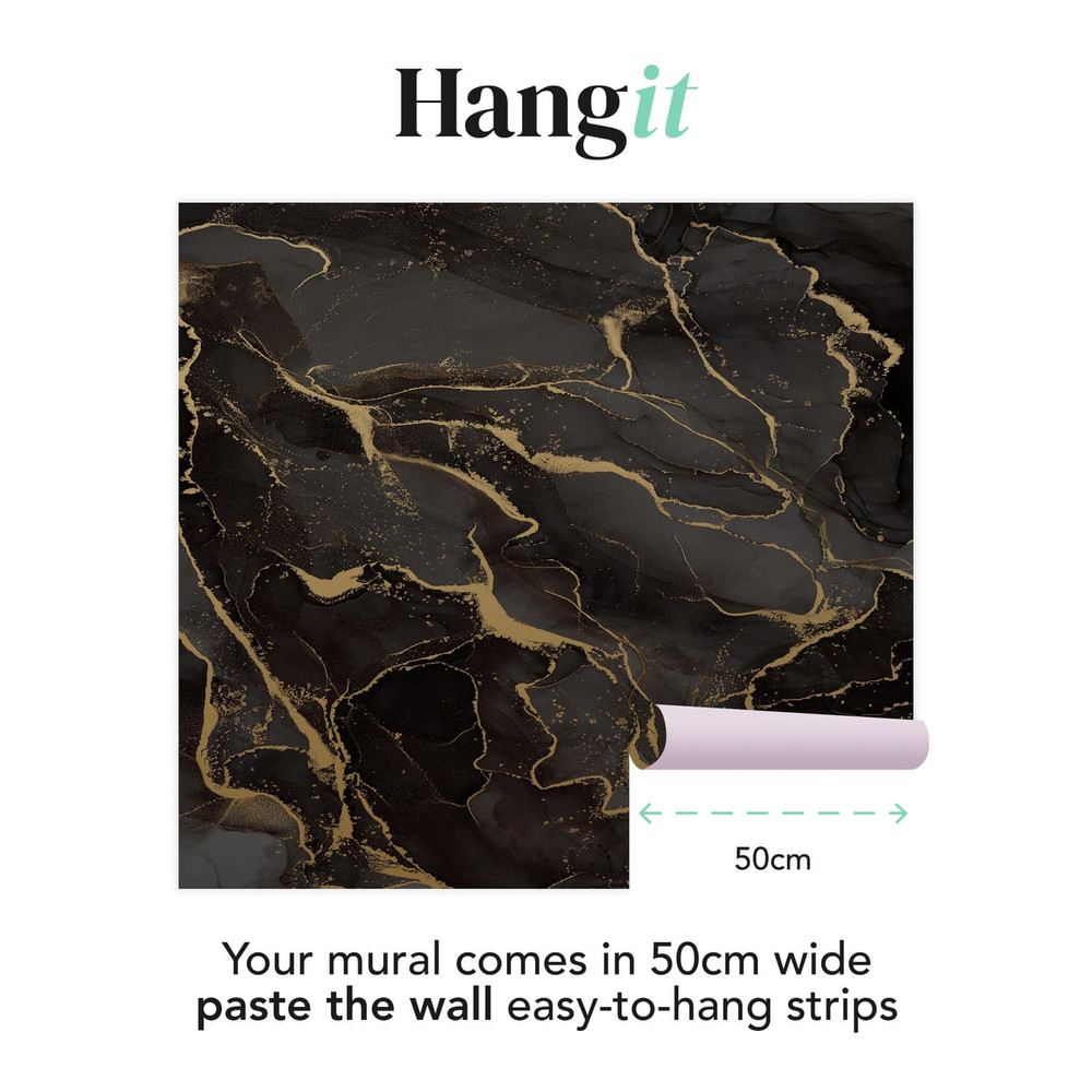 Marble Black Bespoke Mural