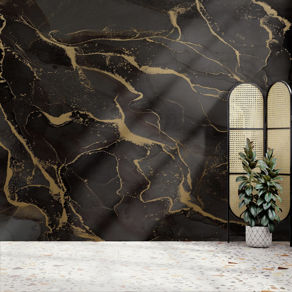 Marble Black Bespoke Mural