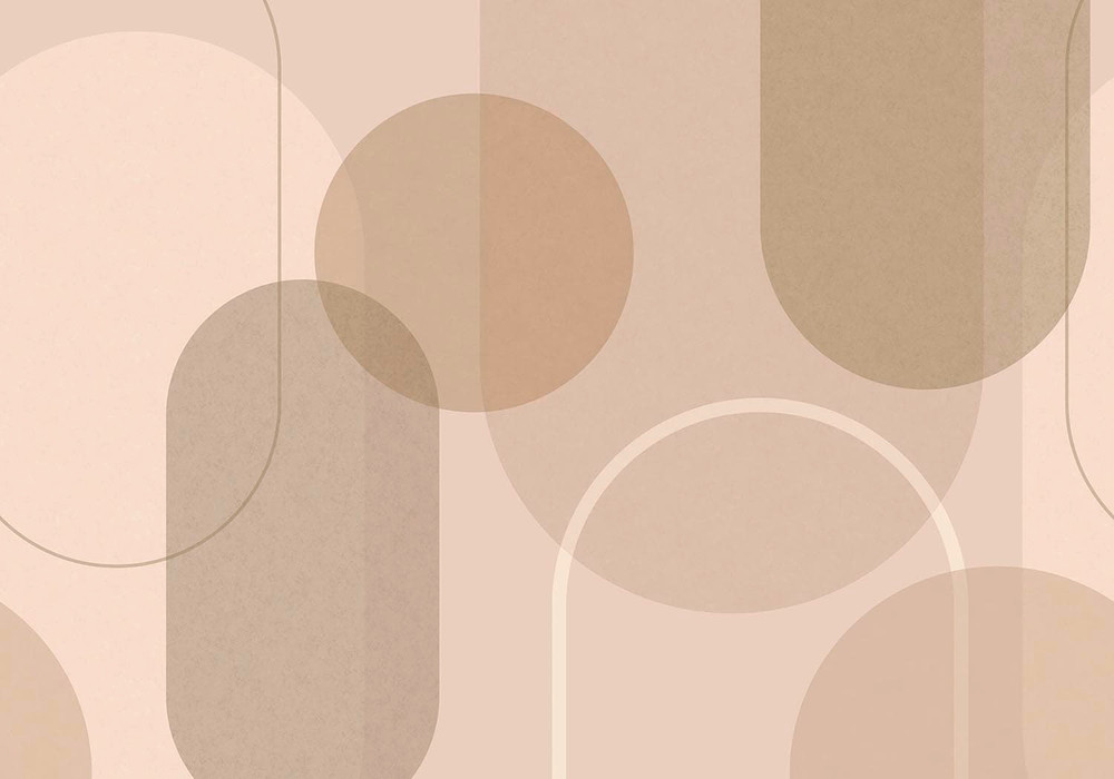 Arched Geo Muted Neutral Bespoke Mural