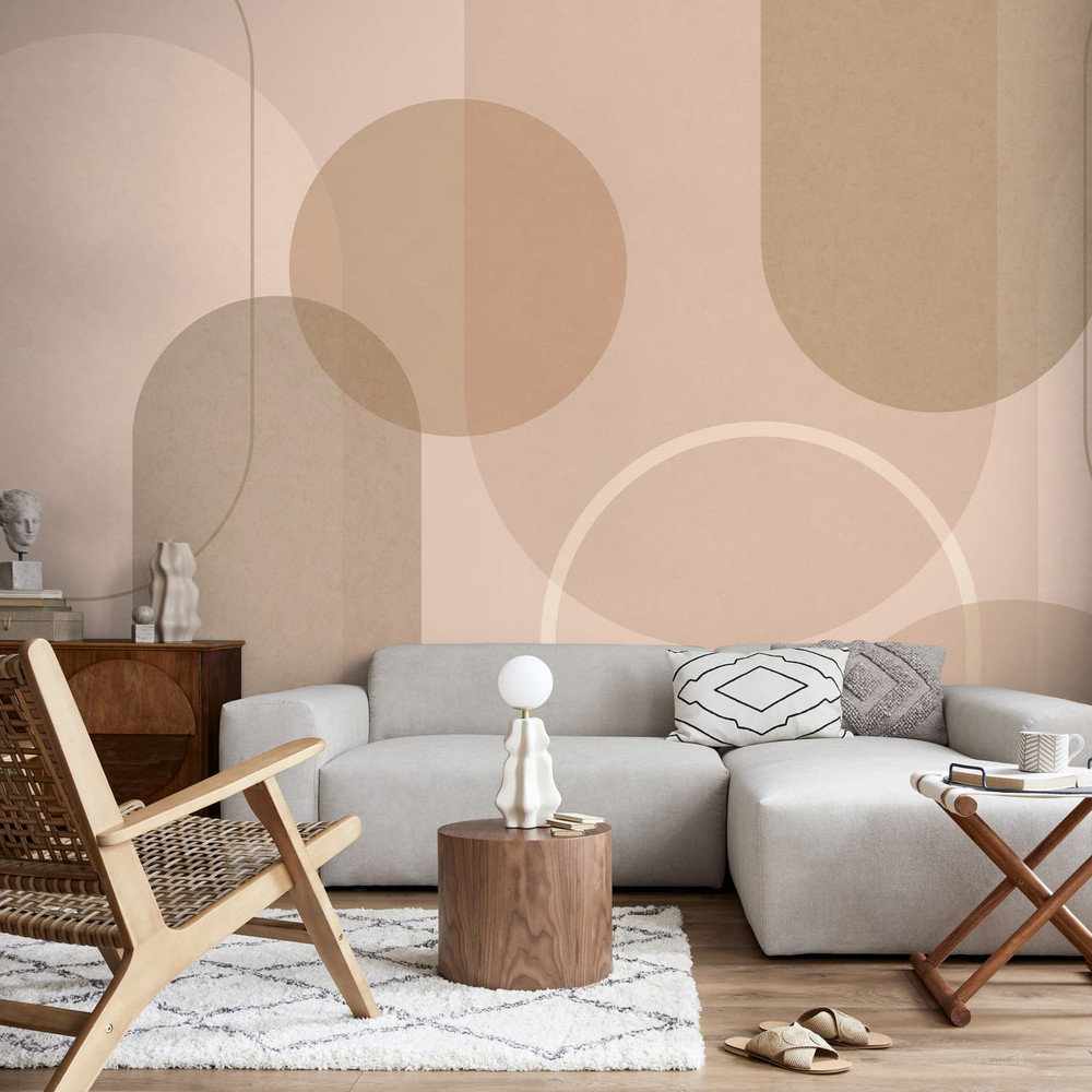 Arched Geo Muted Neutral Bespoke Mural