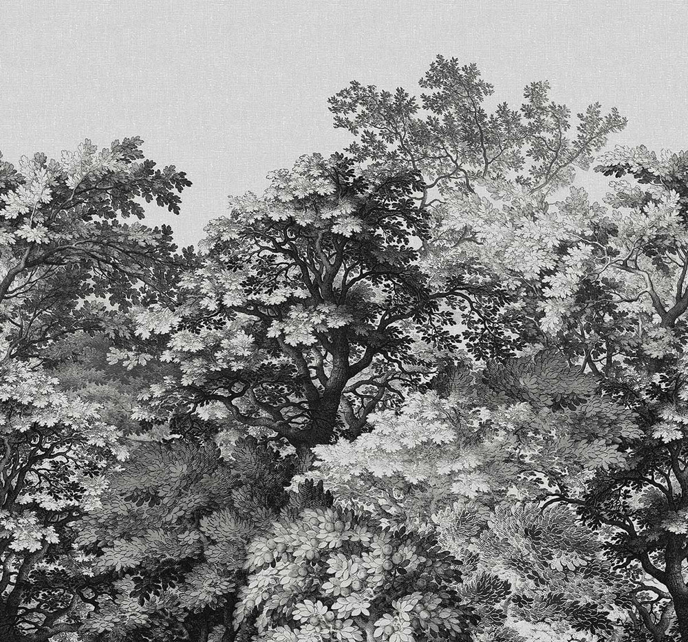 Forest Canopy Mono Bespoke Mural