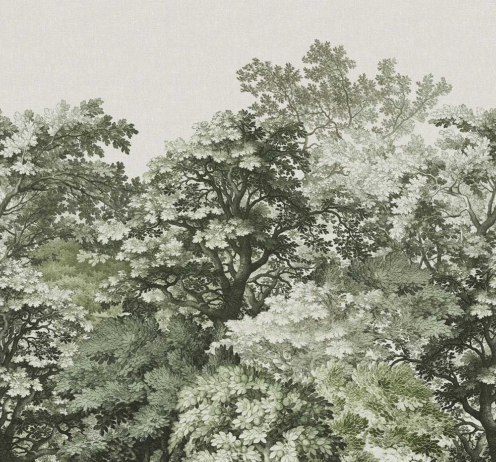 Forest Canopy Sage Bespoke Mural