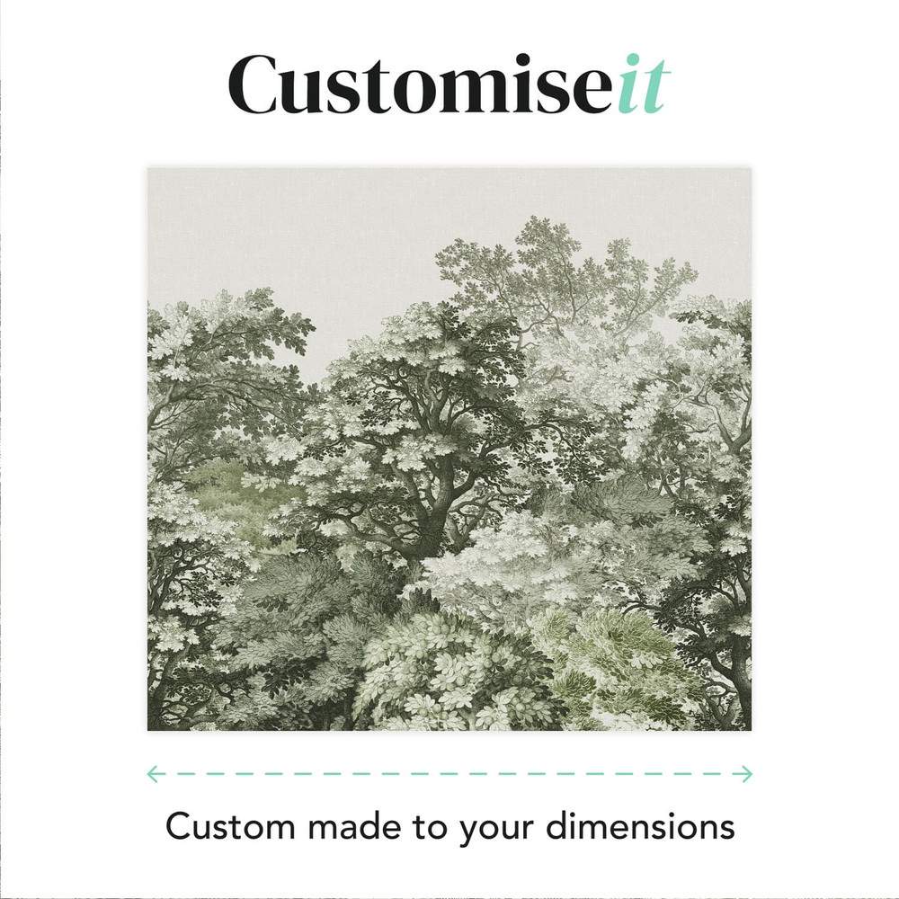 Forest Canopy Sage Bespoke Mural
