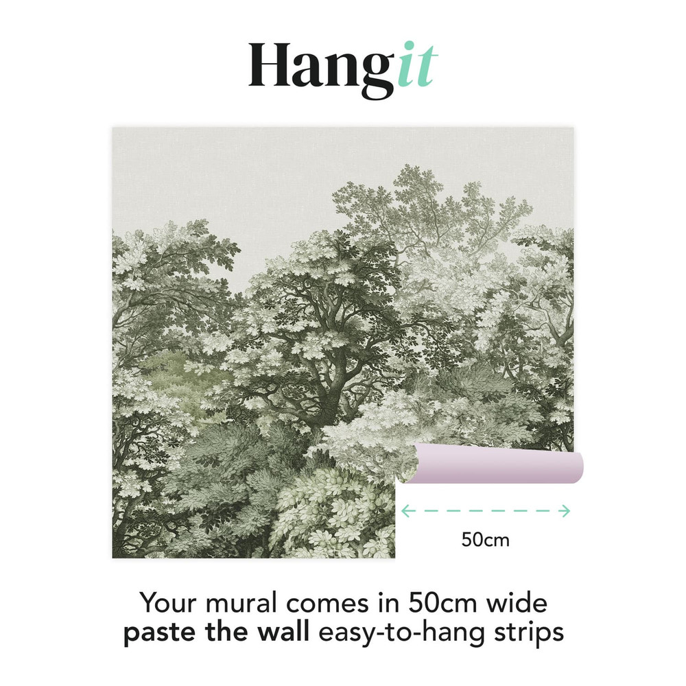 Forest Canopy Sage Bespoke Mural