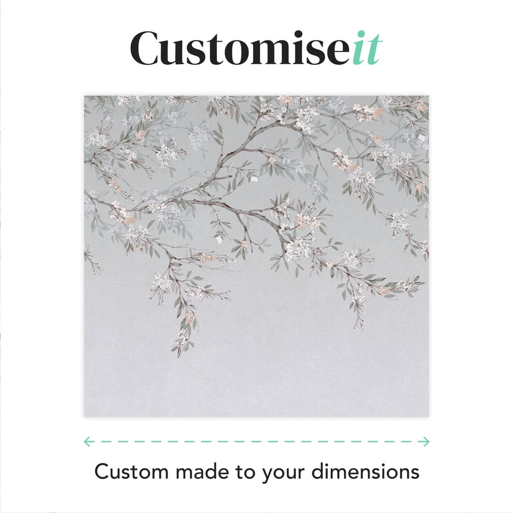 Blossom Trail Blue Bespoke Mural