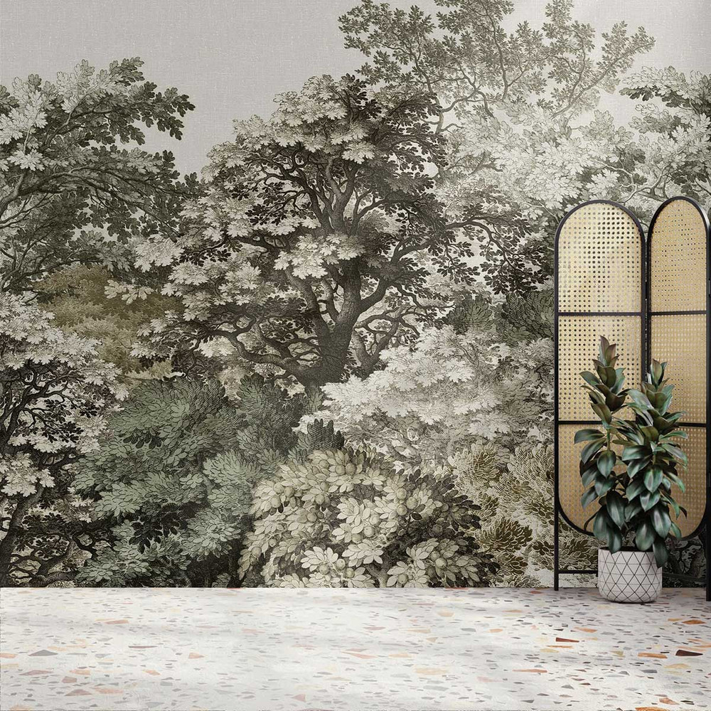 Forest Canopy Natural Bespoke Mural