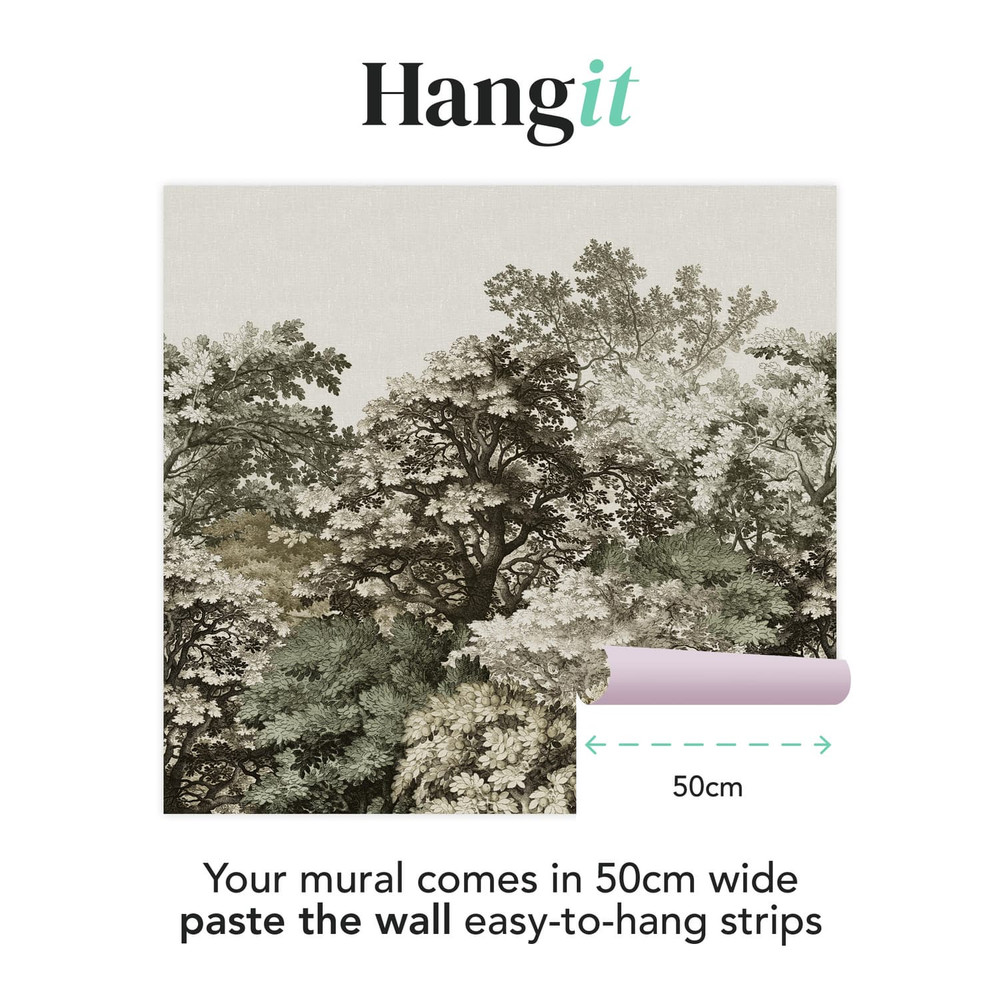 Forest Canopy Natural Bespoke Mural