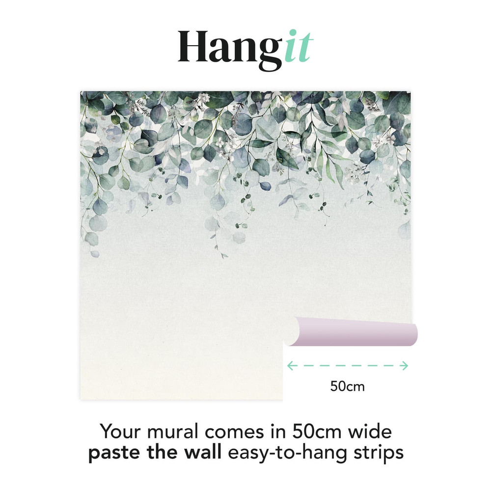 Botanical Cascade Duck Egg Bespoke Mural