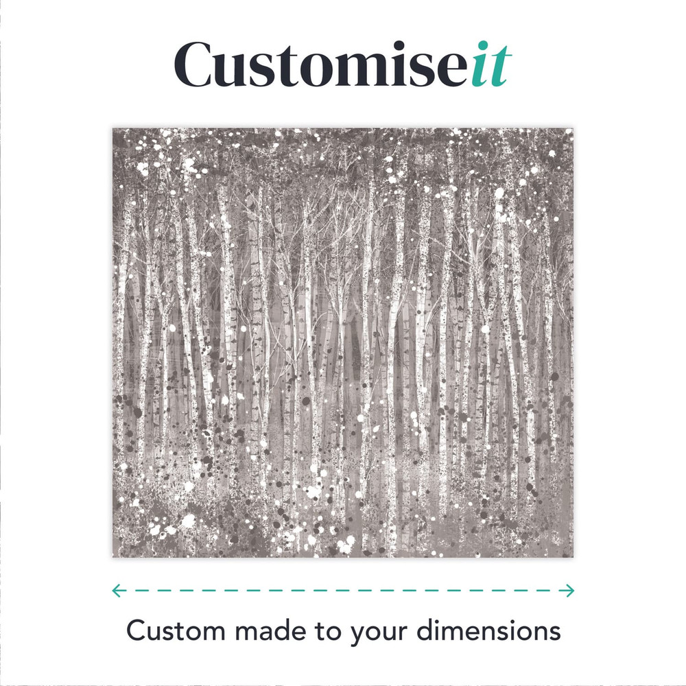 Painterly Woods Grey Bespoke Mural