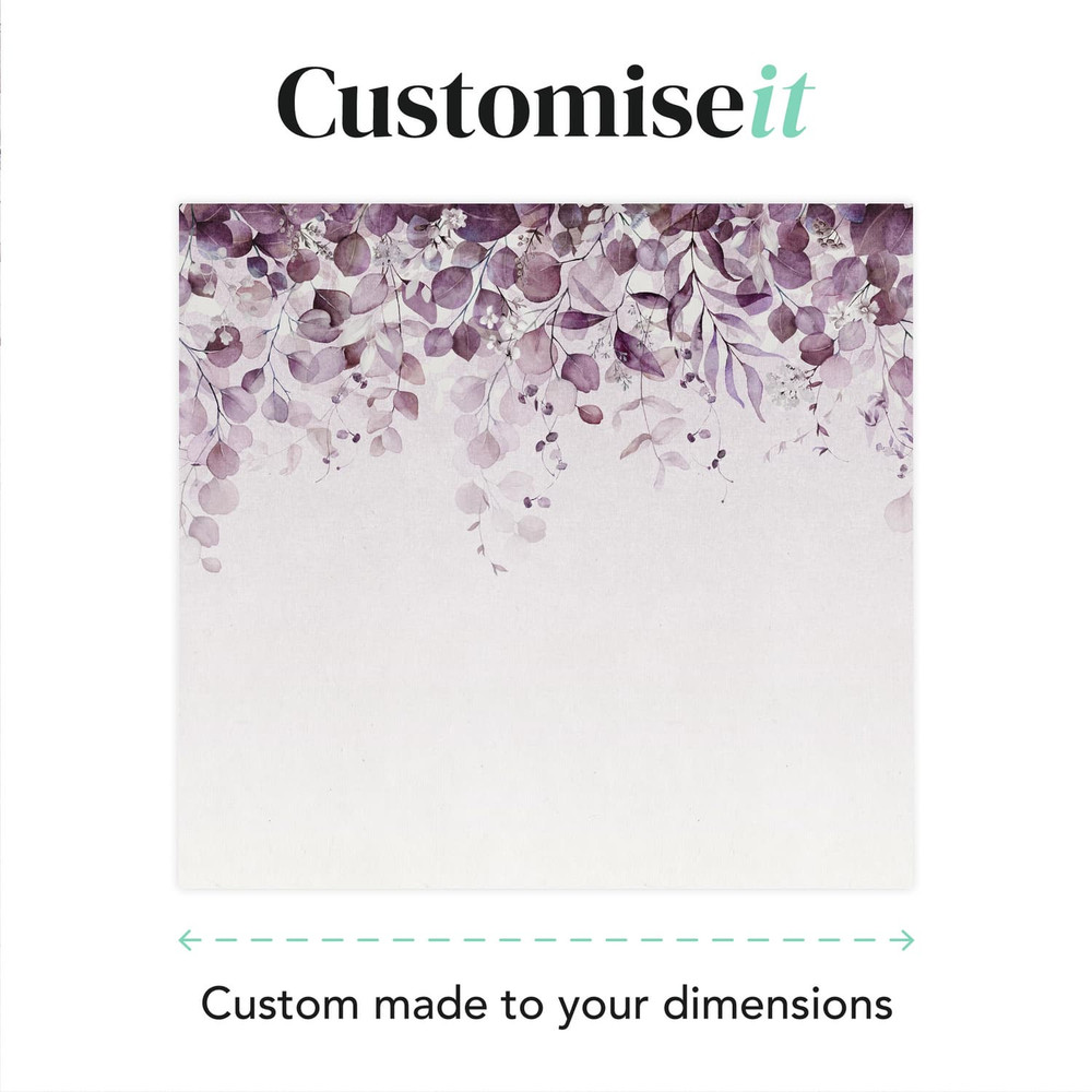 Botanical Cascade Purple Bespoke Mural