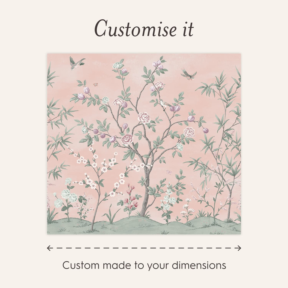 Laura Ashley Eglantine Pink Bespoke Mural