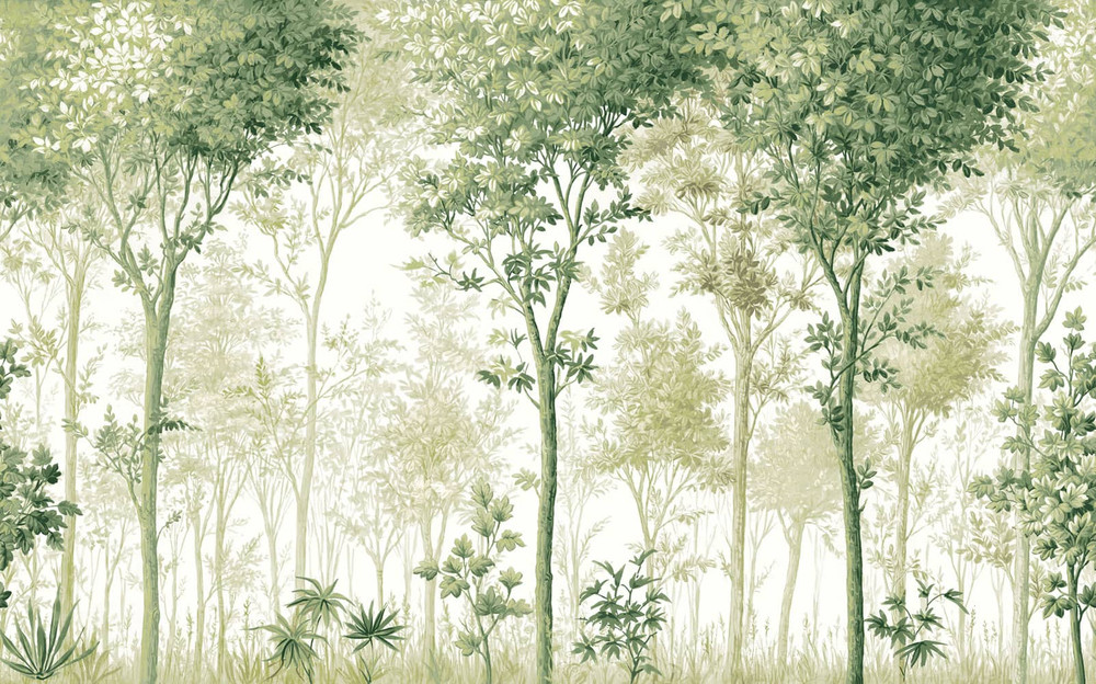 Coppice Forest Sage Bespoke Mural
