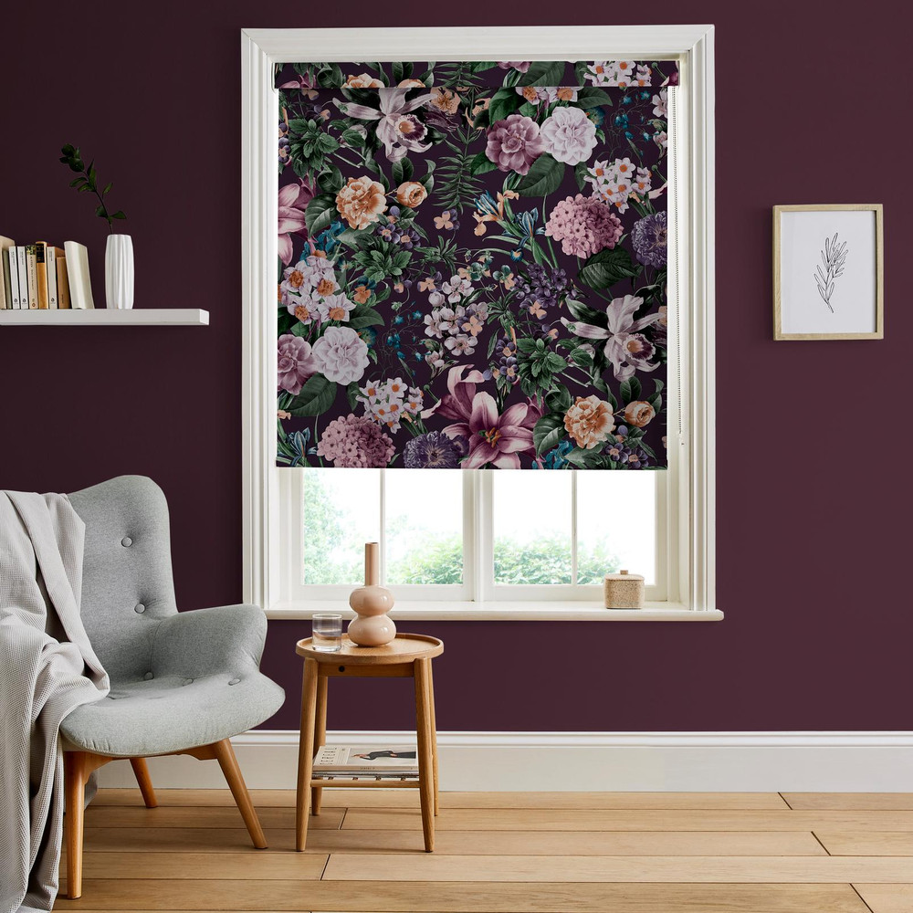 Glasshouse Flora Amethyst Roller Blind - 115292rol_ROOMSET_01.jpg