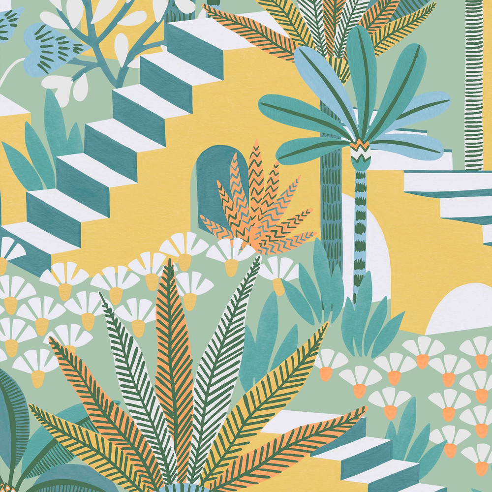 Vacay Citron Wallpaper - 122367_DETAIL_01.jpg