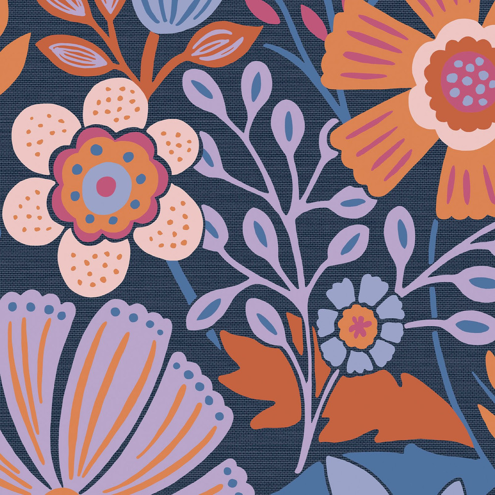 Oopsy Daisy Blue Lilac Tangerine Wallpaper - 122373_DETAIL_01.jpg