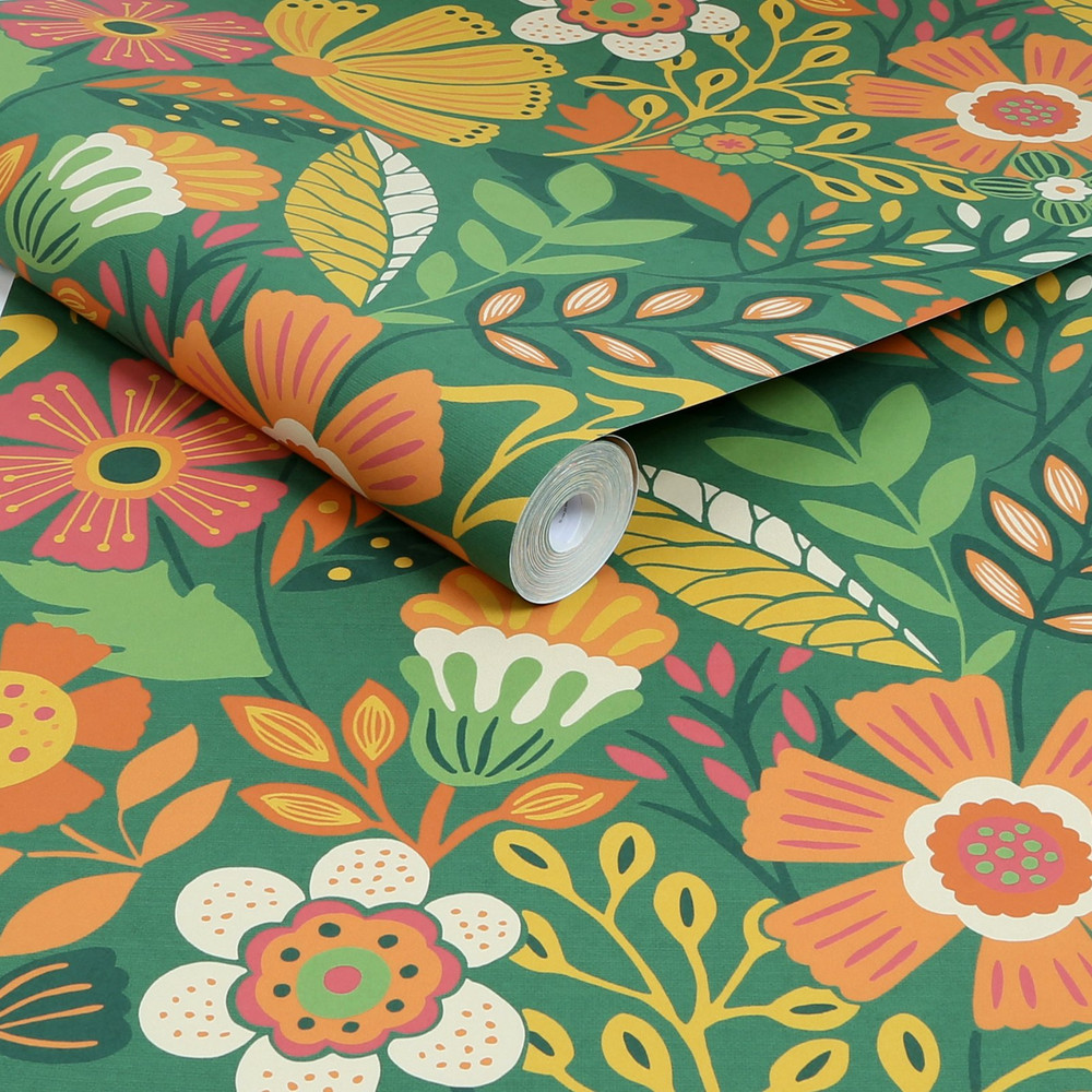 Oopsy Daisy Forest Green Wallpaper - 122375_ROLLSHOT_01.jpg