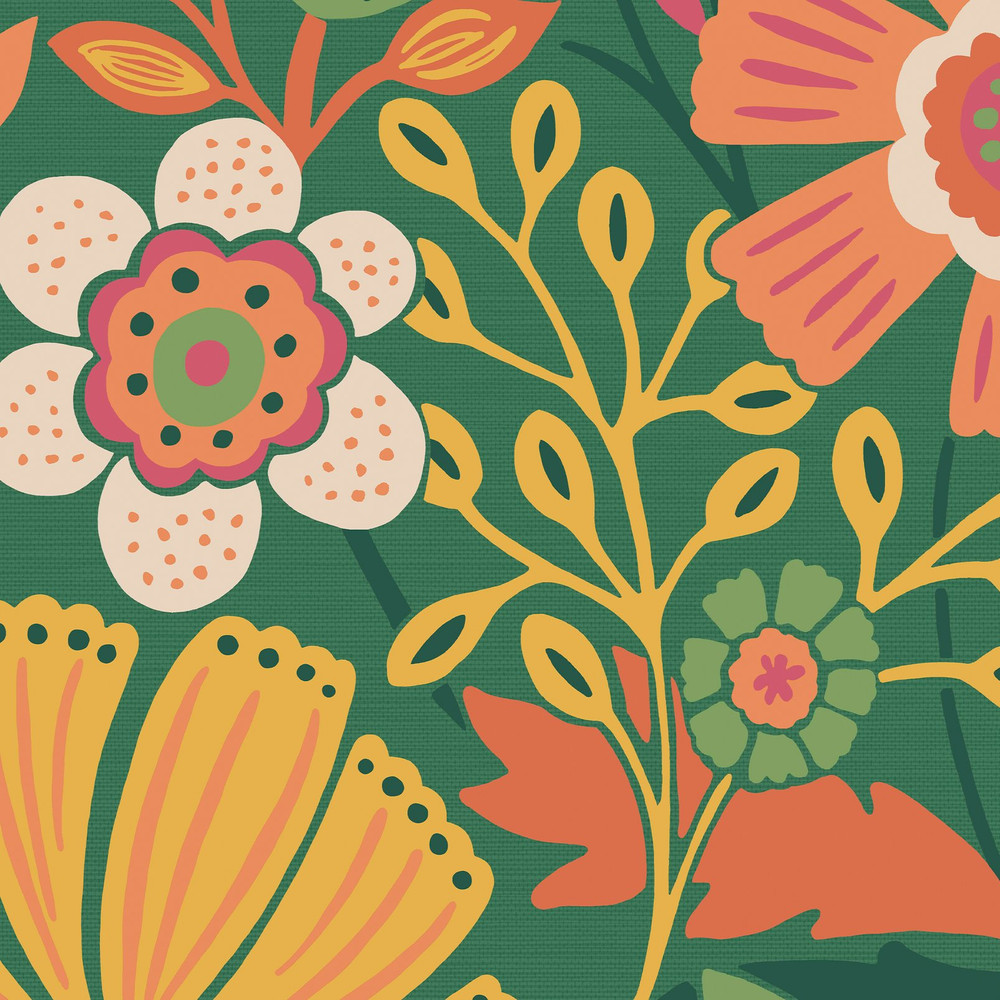 Oopsy Daisy Forest Green Wallpaper - 122375_DETAIL_01.jpg