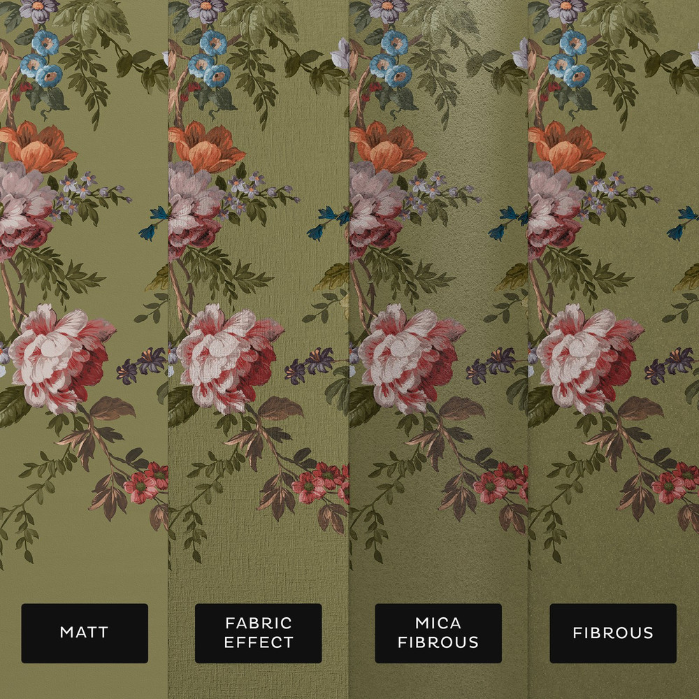 Hague Fleurs Olive Bespoke Mural