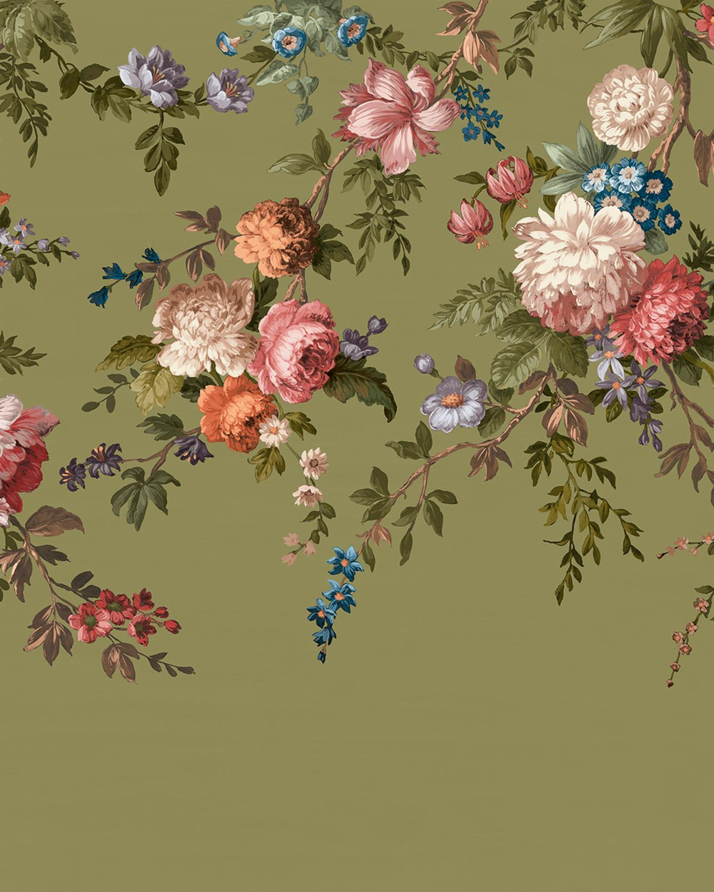 Hague Fleurs Olive Bespoke Mural - 122037_TILE_01.jpg
