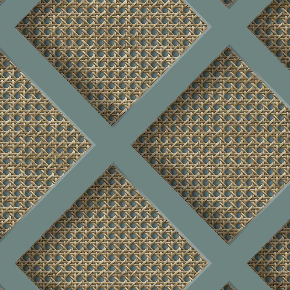 Ocean Panel Rattan Wallpaper