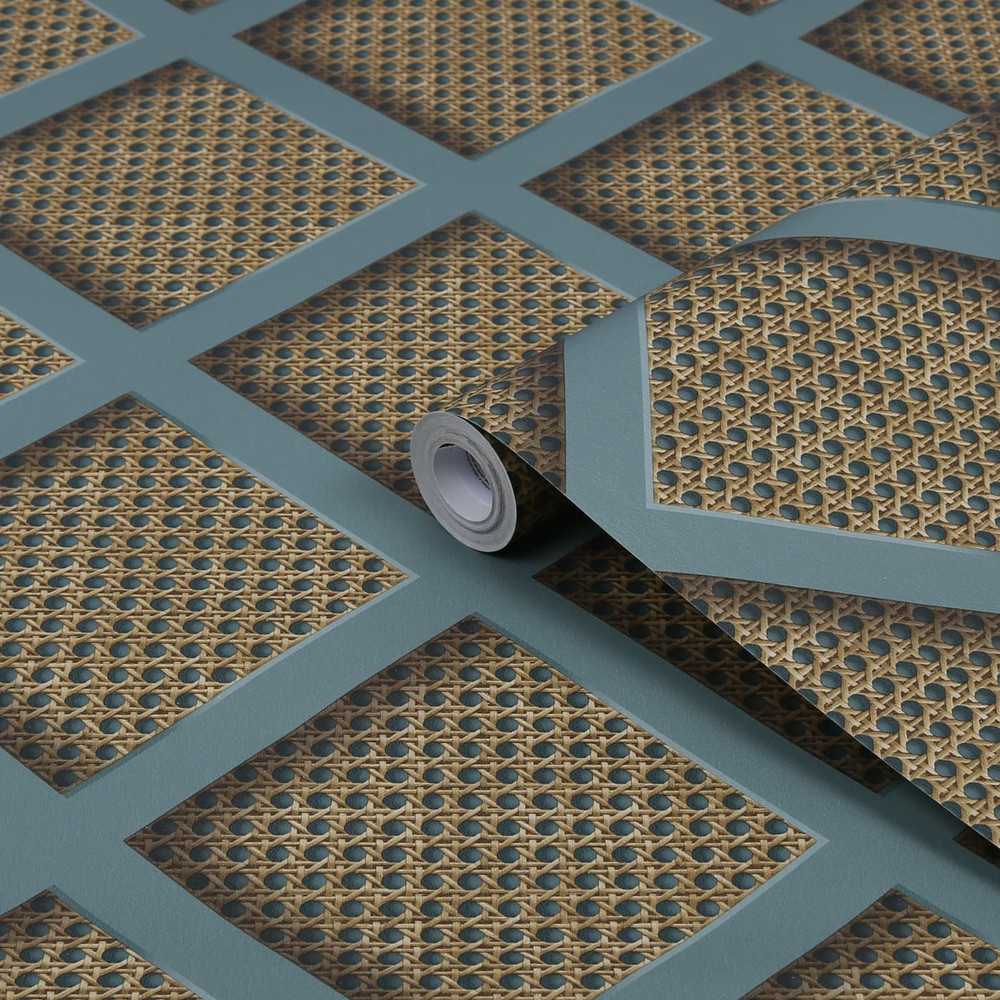 Ocean Panel Rattan Wallpaper