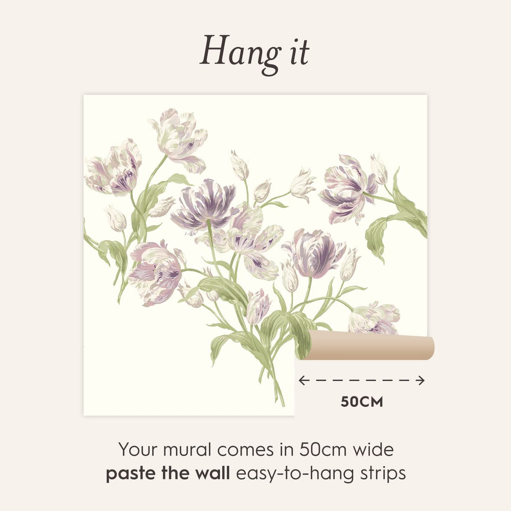 Laura Ashley Gosford Grape Bespoke Mural