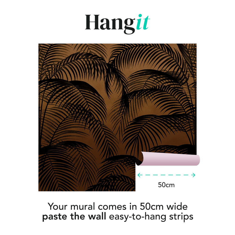 Palm Silhouette Sunset Bespoke Mural