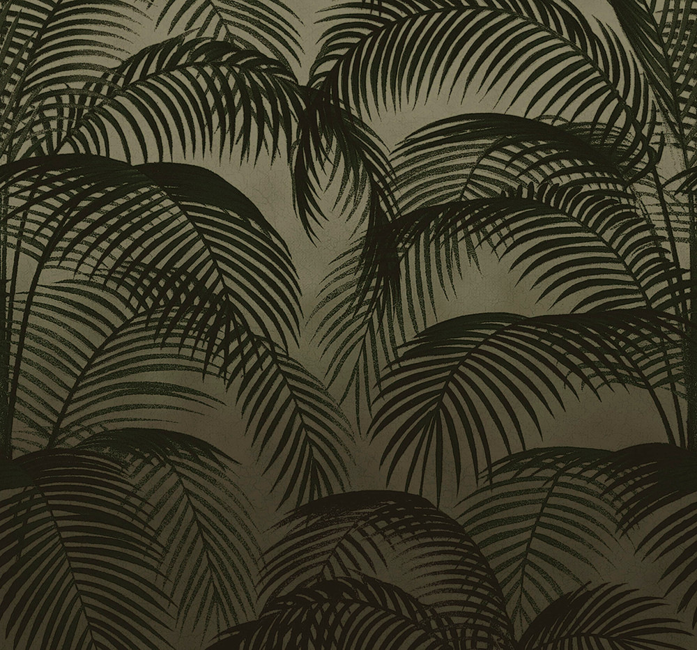 Palm Silhouette Sage Bespoke Mural