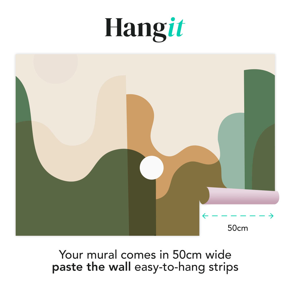 The Wave Green Bespoke Mural