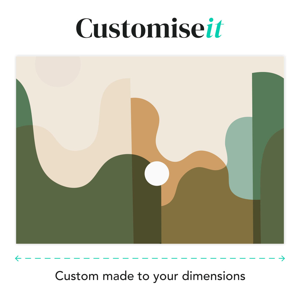 The Wave Green Bespoke Mural