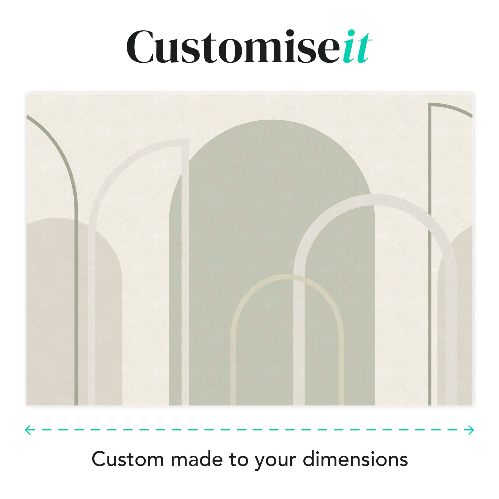 Linear Arch Sage Bespoke Mural