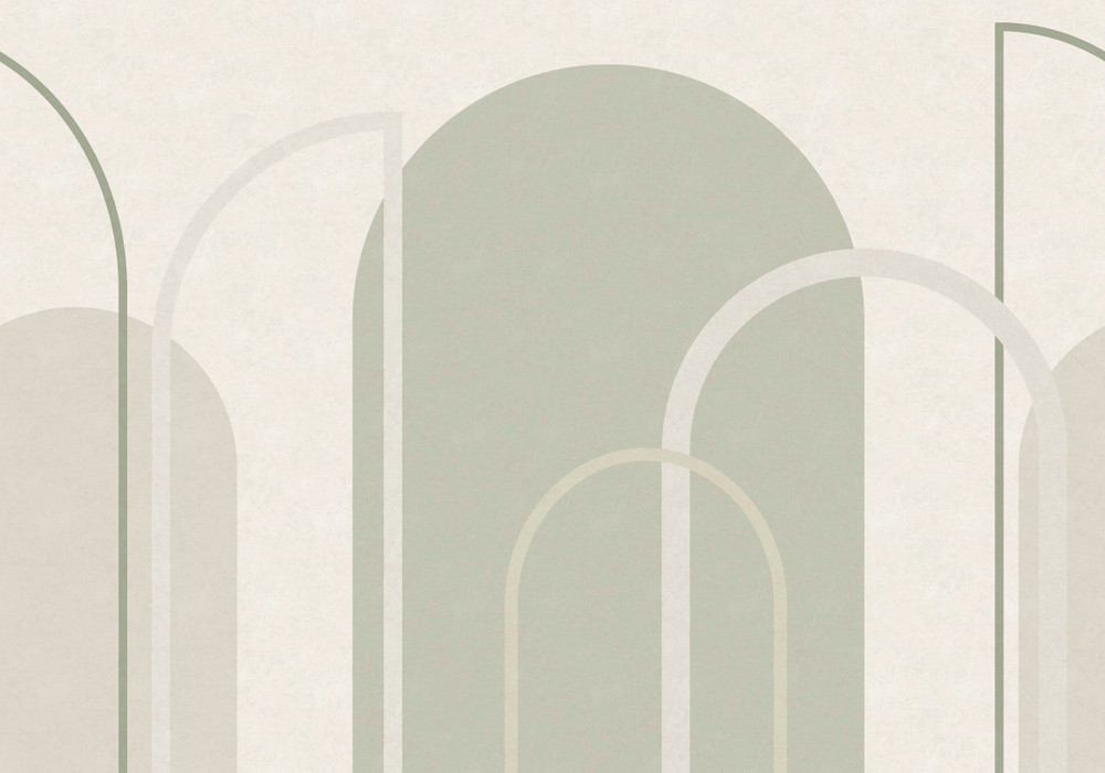 Linear Arch Sage Bespoke Mural