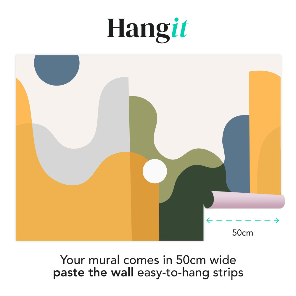 The Wave Yellow Bespoke Mural