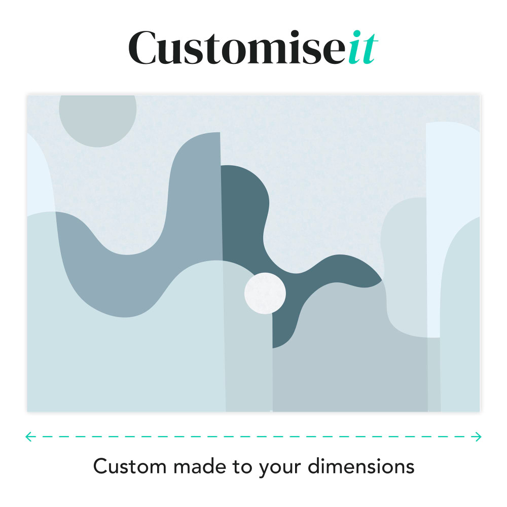 The Wave Blue Bespoke Mural