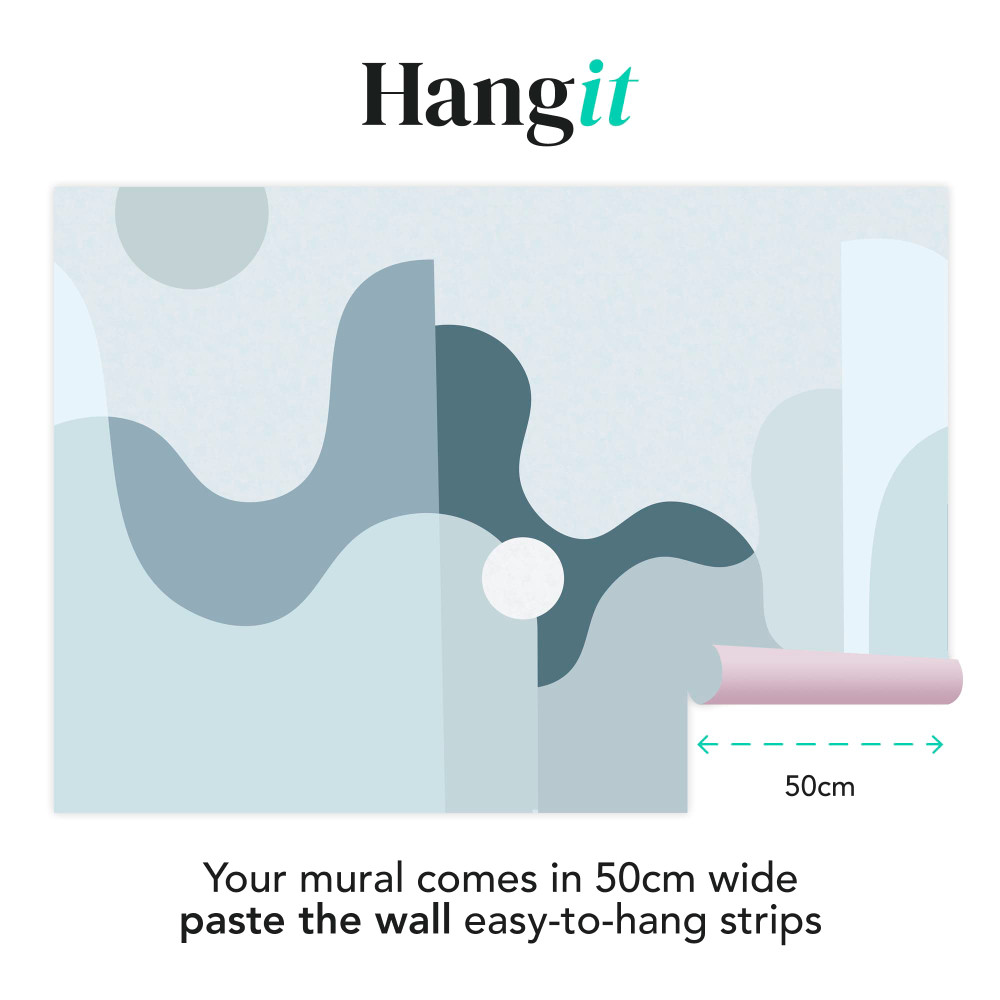 The Wave Blue Bespoke Mural