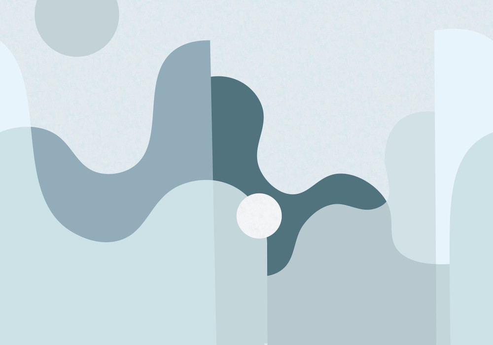 The Wave Blue Bespoke Mural