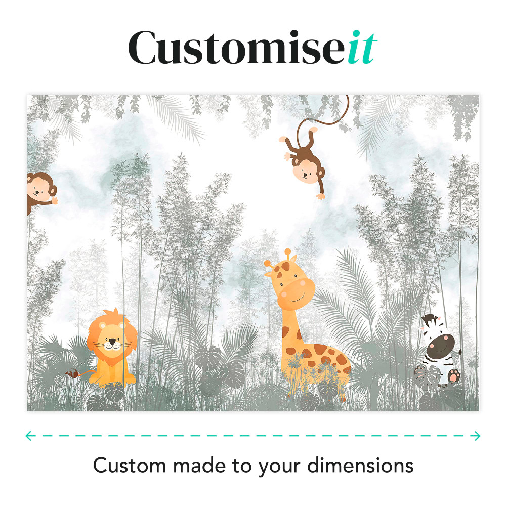 Roarsome Blue and Grey Bespoke Mural