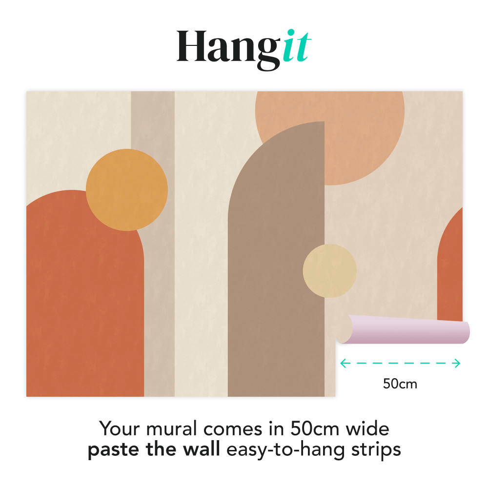 Curve and Arch Geo Rust Bespoke Mural