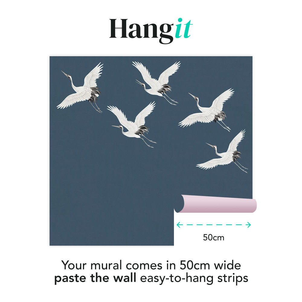 Cranes in Flight Midnight Bespoke Mural