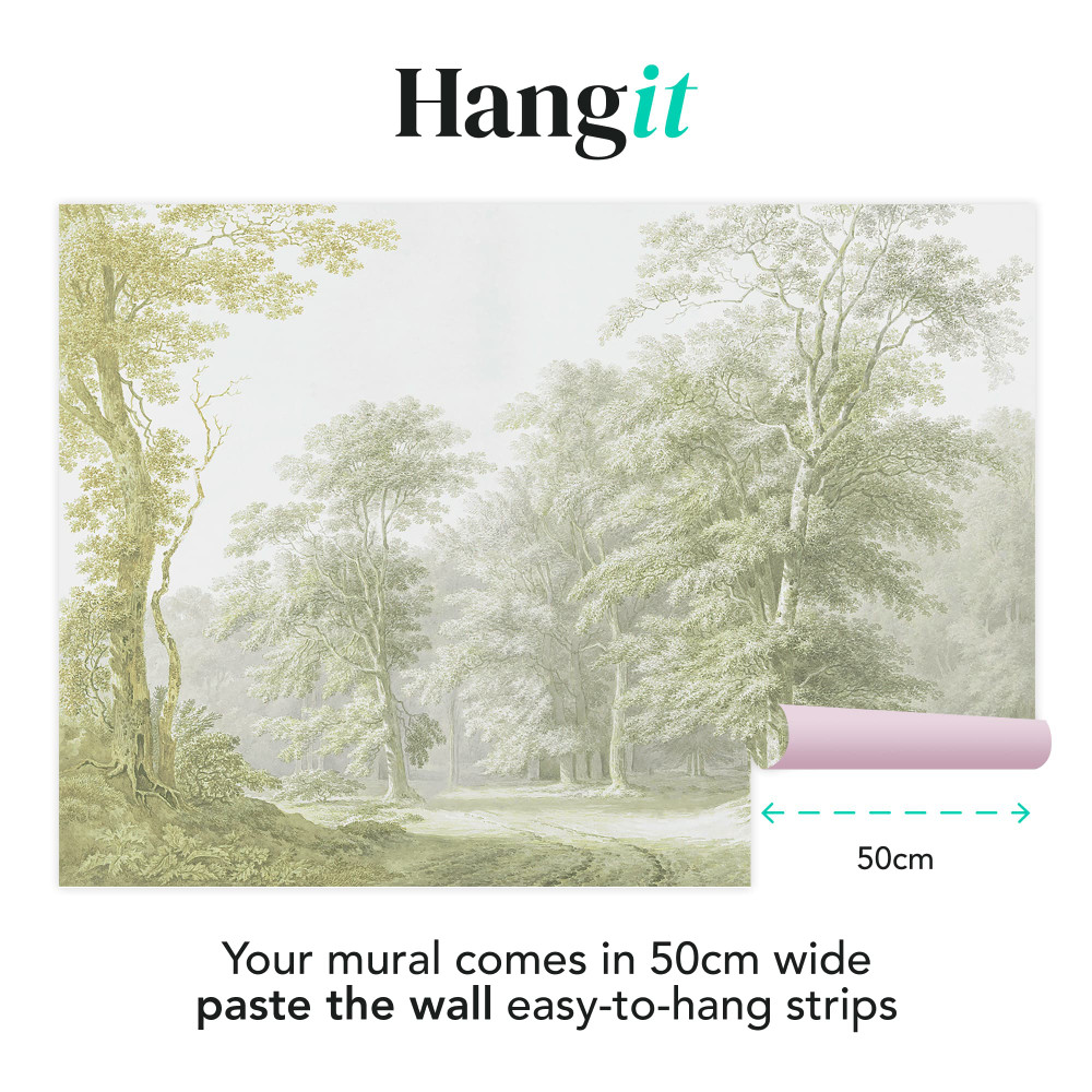 Stately Woodland Sage Bespoke Mural