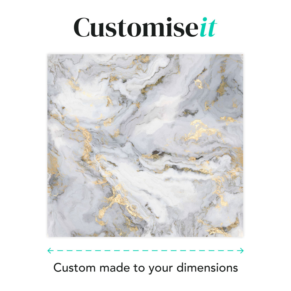 Gilded Stone Grey Bespoke Mural