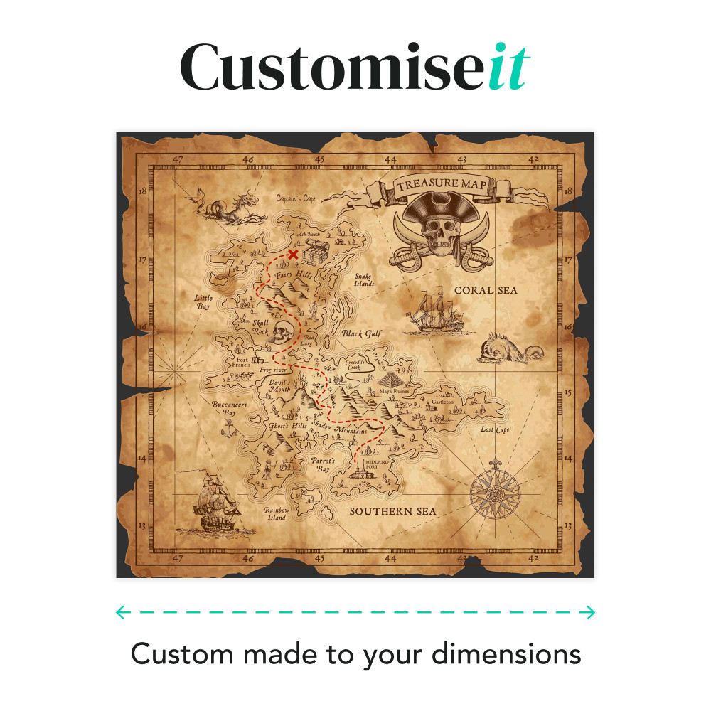 Treasure Map Bespoke Mural