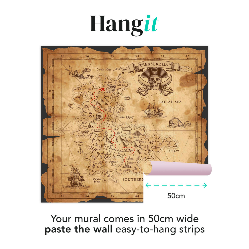 Treasure Map Bespoke Mural