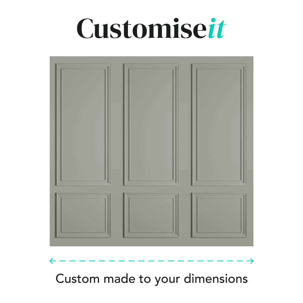 Stately Panel Grey Bespoke Mural