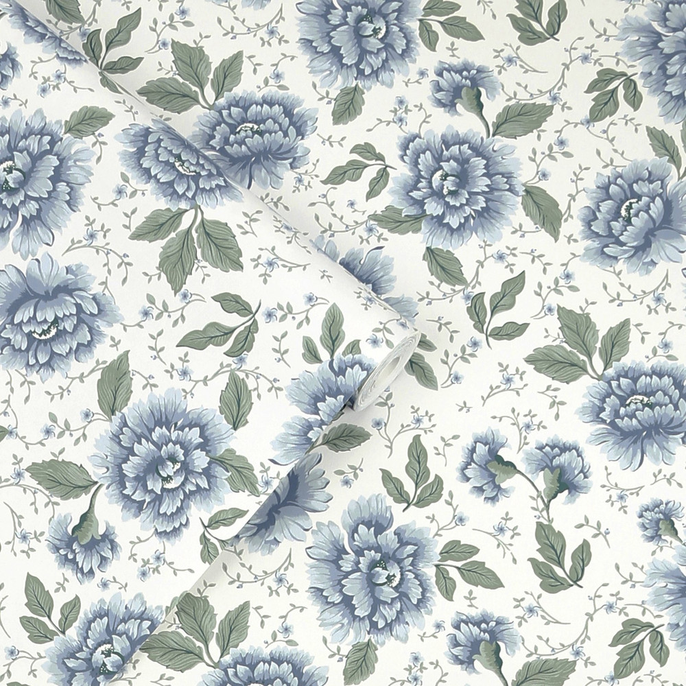 Laura Ashley Pickworth Posy Pale Seaspray Blue Wallpaper - 122747_ROLLSHOT_PICKWORTH POSY PALE SEASPRAY BLUE.jpg